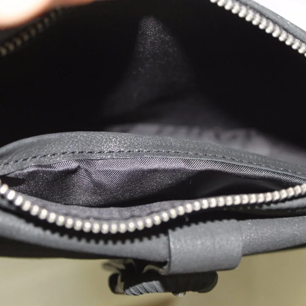 REDUCED Lucky Brand Crossbody Black Nubuck Leather Bag Purse Small